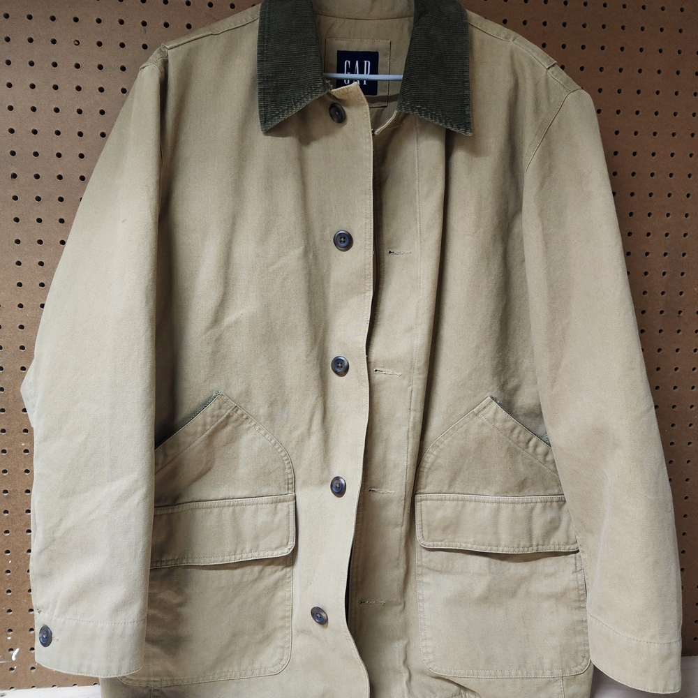 GAP Heritage Canvas Barn Jacket – Tan with Corduroy Collar